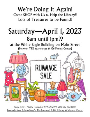 Rummage Sale for the Library - Take 2